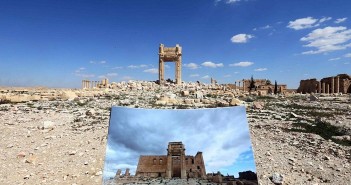 Палмира: Моќни фотографии го покажуваат градот пред и по уништувањето од ИД