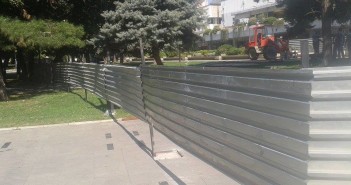 Тараби покрај ГТЦ, од Град Скопје велат дека се реконструира паркот