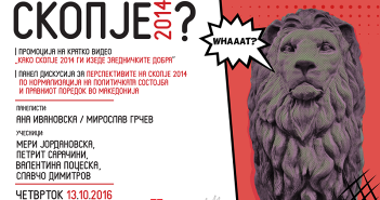 „Како Скопје 2014 ги изеде урбаните заеднички добра“ – дискусија и проекција на видео во кино Култура