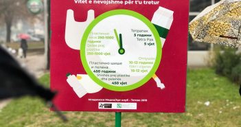 Креативни пораки за загадувањето поставени низ Тетово