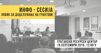 Инфо-сесија за вториот повик за доделување на грантови