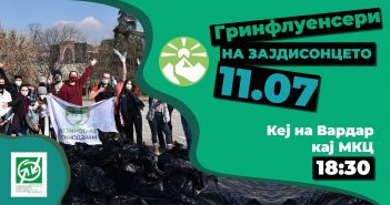 „Гринфлуенсери на зајдисонцето“ – чистeње на кејот кај МКЦ
