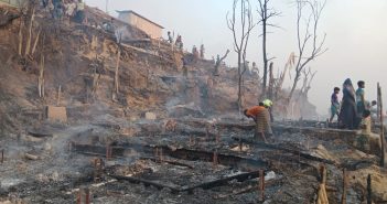 Бангладеш го истражува пожарот кој се случи во најголемиот бегалски камп на светот