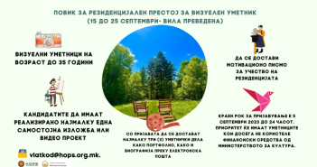 ХОПС распиша повик за резиденцијален престој на млад визуелен уметник