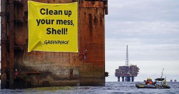 Шел го тужи Гринпис за протестите против фосилни горива во Северното Море