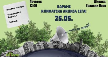 „Бараме климатска акција сега!“ – активистички настан на Школка во Градски парк