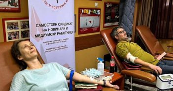 ССНМ и ЗНМ со крводарителска акција го одбележаа Светскиот ден на слобода на медиумите