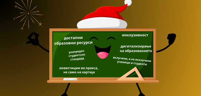 Квалитетно и инклузивно образование, подобри ресурси и поголем стандард – желби за 2026 година