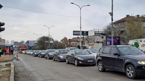 Гужви сообраќај Скопје 11