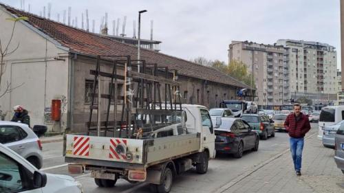 Гужви сообраќај Скопје